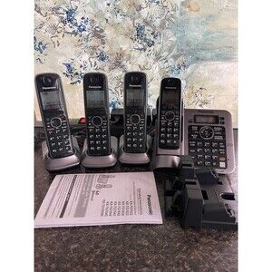 Panasonic KX-TGF780 Cordless Phone Digital Answering Machine 4 Handset Link2Cell